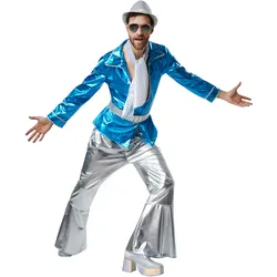 tectake® Herrenkostüm Disco Master