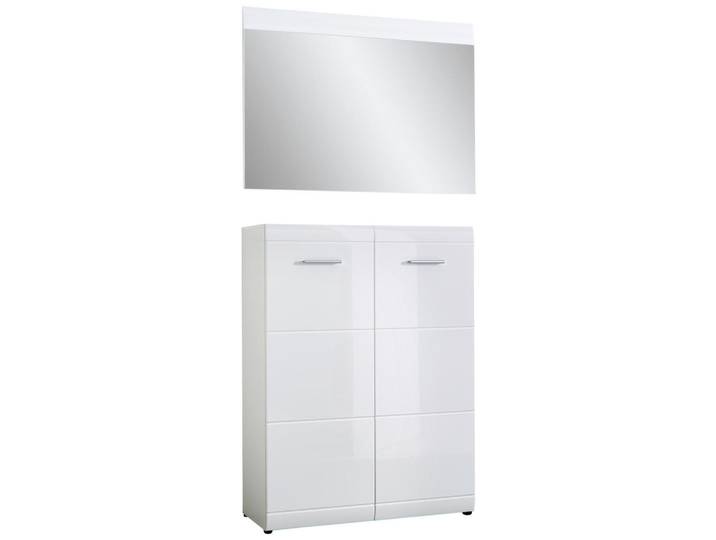 Carryhome Garderobe, Weiss, Holzwerkstoff, 2-teilig, 90x200x39 cm, Garderobe, Garderobensets & -serien, Garderoben-Set