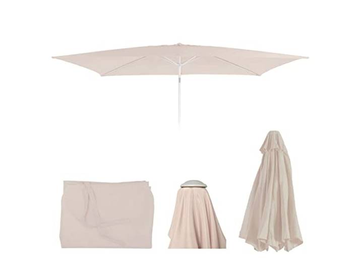 Mendler Toile de Rechange pour Parasol N23 2x3m rectangulaire 4\,5kg crème
