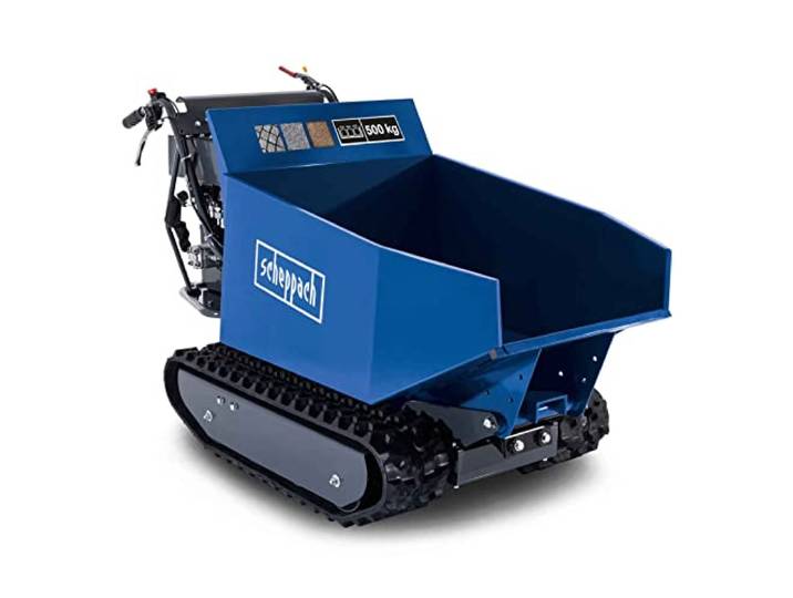 Scheppach Benzin Dumper DP5000 Motorschubkarre mit 500kg Last & 300L Wanne