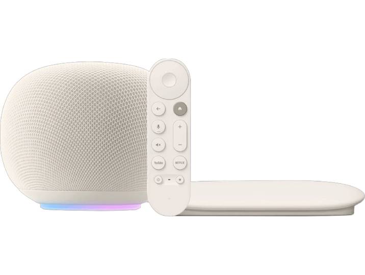 Google Home Speaker Créme + Google TV Streamer 4K