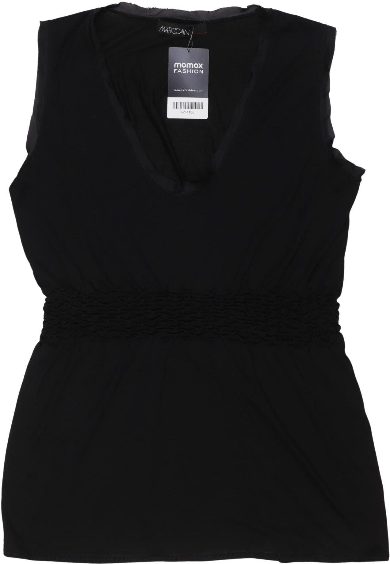 Cain Damen Top, Schwarz, Gr. EU 40 (Marc Cain N4), Seide - Second Hand