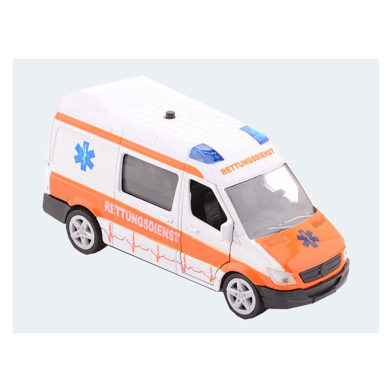 Johntoy Krankenwagen Supersportwagen mit Licht und Ton 17 cm (26985)