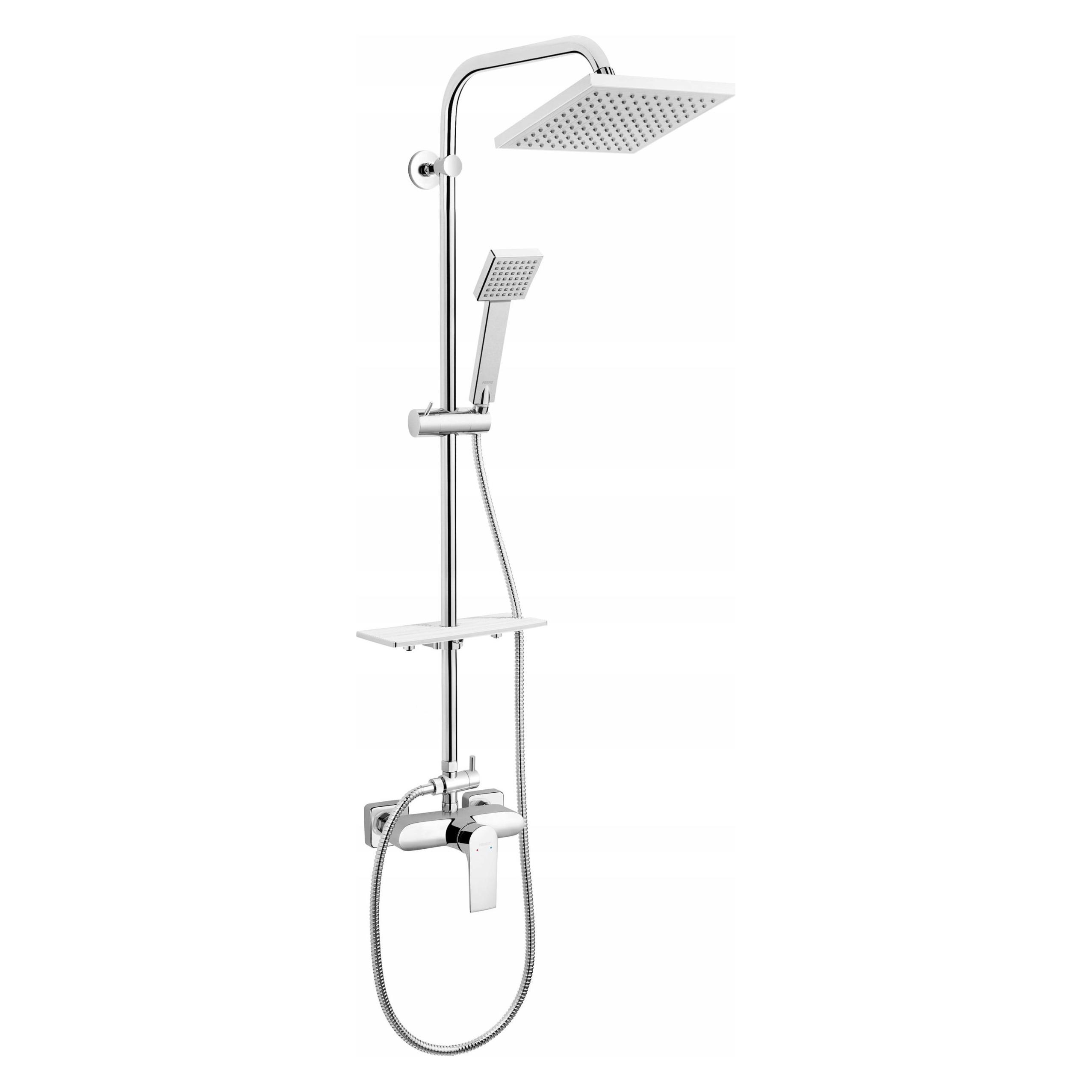 Ferron Duschset NP74-BAQ7U ALGEO QUADRATISCHES DUSCHSET MIT BAQ7U HAHN (35578710)