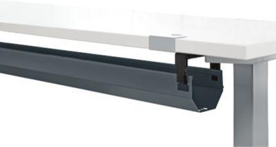 Schäfer Shop Select Kabelkanal, abklappbar, teleskopierbar im Bereich von 1024-1624 mm, Metall, anthrazit