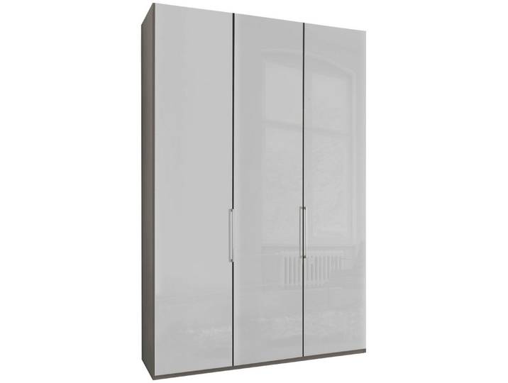 WIEMANN Kleiderschrank Monaco, Made in Germany, edle Glasfront, in verschiedenen Farben, hochwertige Beschlägen inkl. Dämpfung