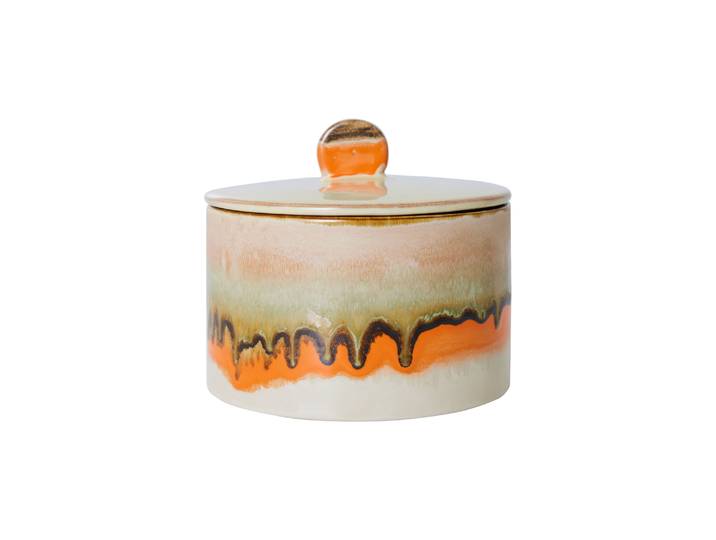 HK LIVING - Boîte hermétique 70s ceramics - Multicolore - Grès émaillé