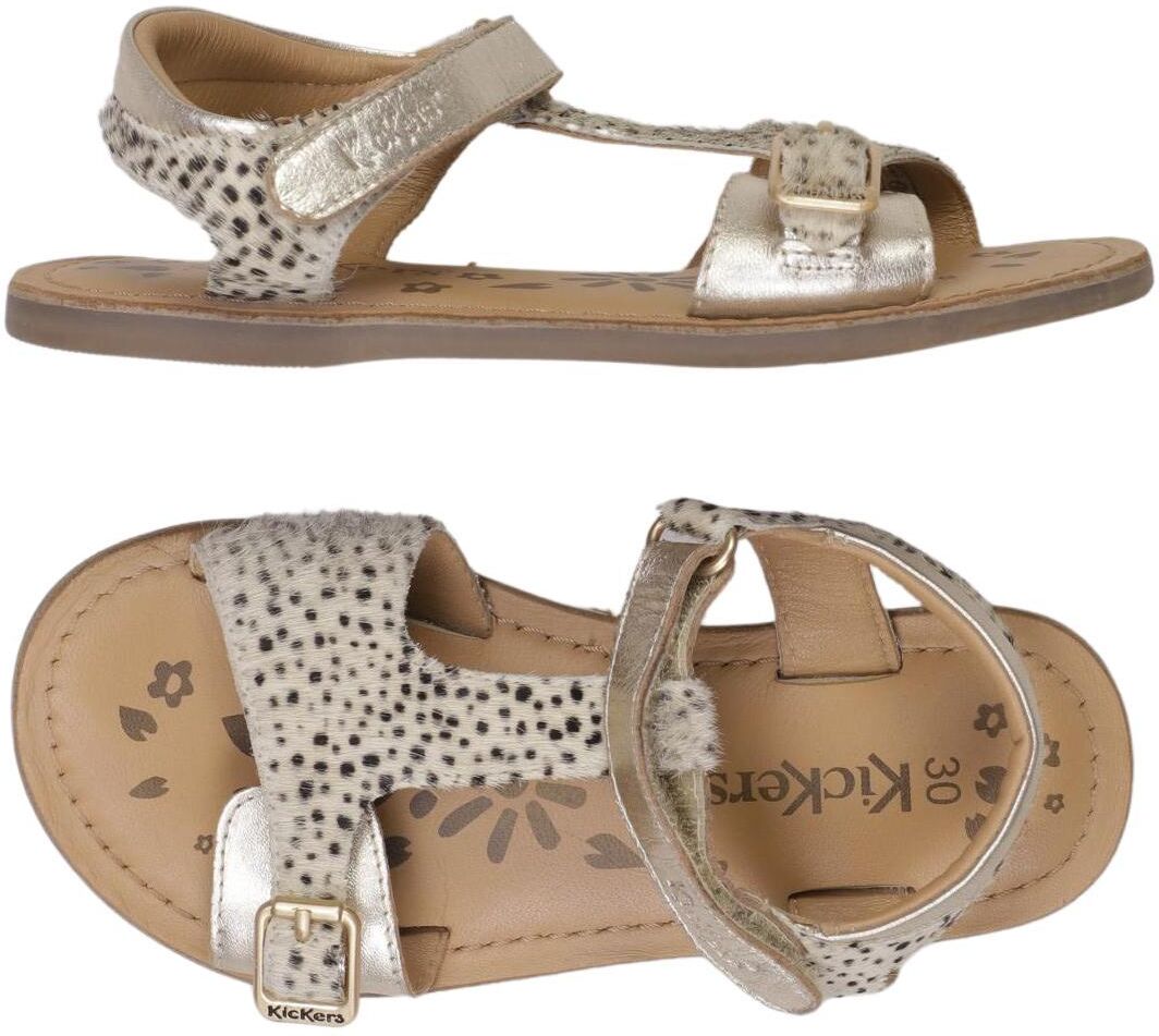 Kickers Mädchen Kinderschuh, Silber, Gr. EU 30, Leder - Second Hand