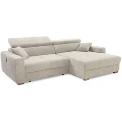 Ecksofa mit Funktion Slider Cord Light Greige