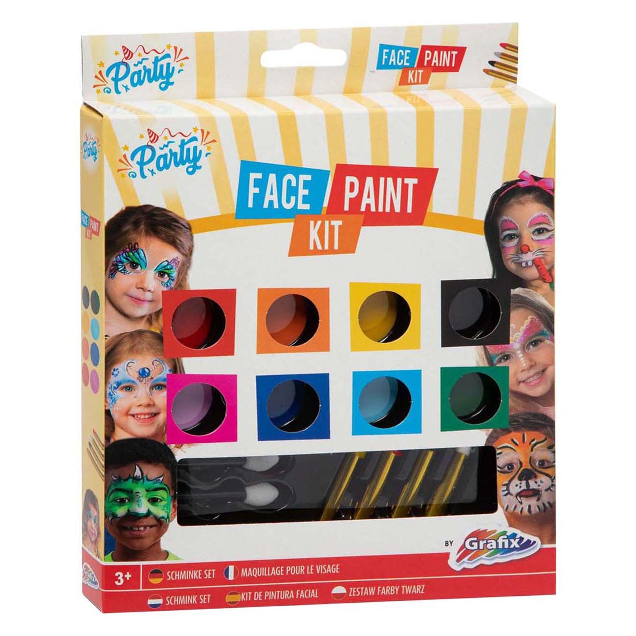 Grafix Gesichtsbemalungsset, 9 Farben (730003)