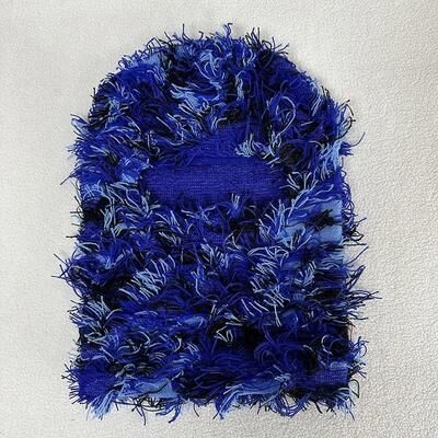 Uplift Essentials Distressed Knitted Tactical Balaclava & Ski Mask sapphire