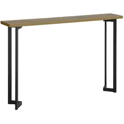 SoBuy Konsolentisch Flur Schwarz 119,5x19,5x75cm Industriell