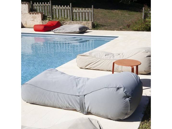 Pouf Bain de soleil extérieur Sun Lounger - Gris anthracite