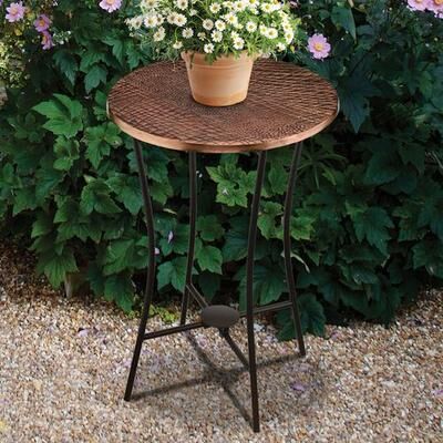 Regal Art & Gift - Drop Ship Radcliff Outdoor Accent Table Copper , Copper
