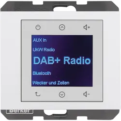 Berker 30847009 Radio Touch Unterputz DAB+Bluetooth K.x polarweiss glänzend
