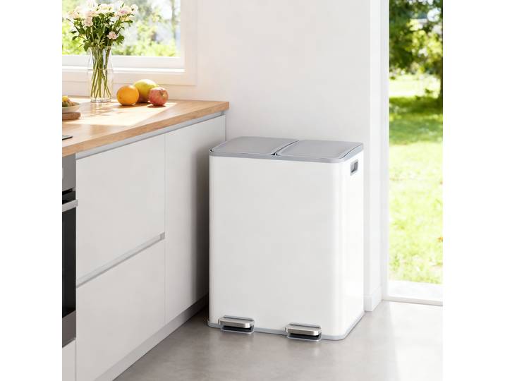 Poubelle Djimo 48 x 67 x 38cm Blanc