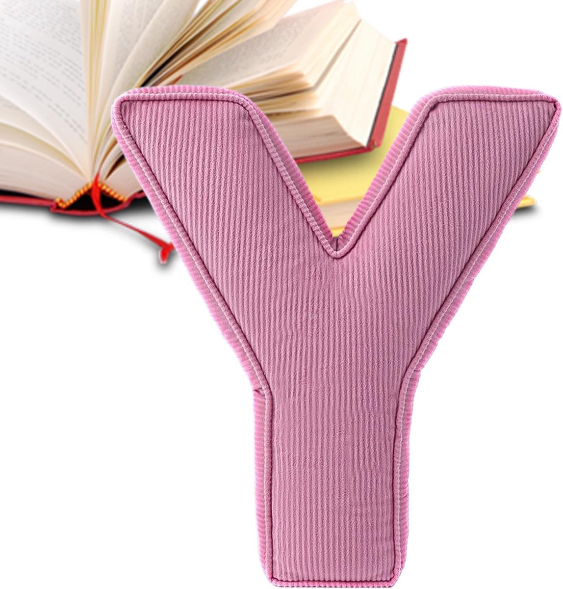Pluche decoratief letterkussen Engels B: 45 cm, D: 35 cm
