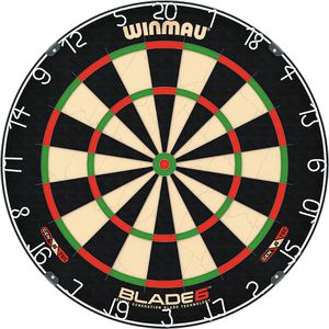 WINMAU Dartscheibe Blade 6 Dartboard, mit PDC Zertifizierung, aus Sisal, für Steeldarts