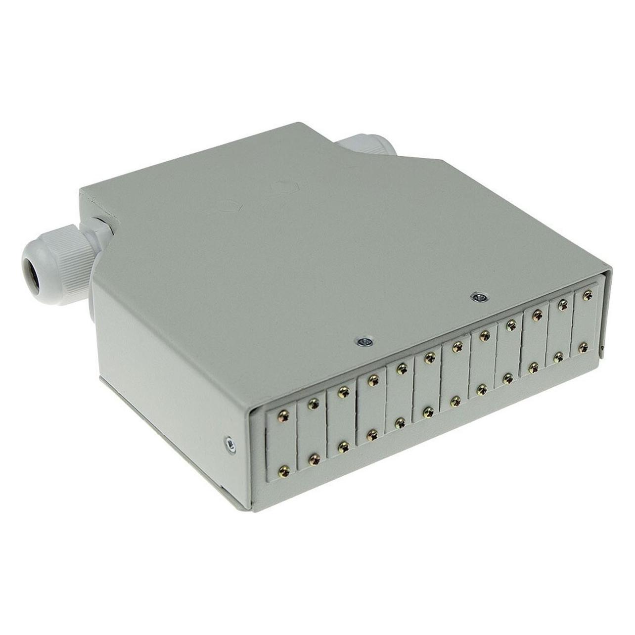 ACT DIN rail fiber optic terminal box unloaded, 12 ports (FA2043)