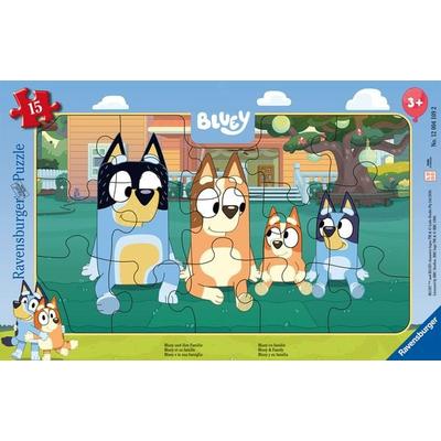 Kinderpuzzle 15 Teile - Bluey und ihre Familie