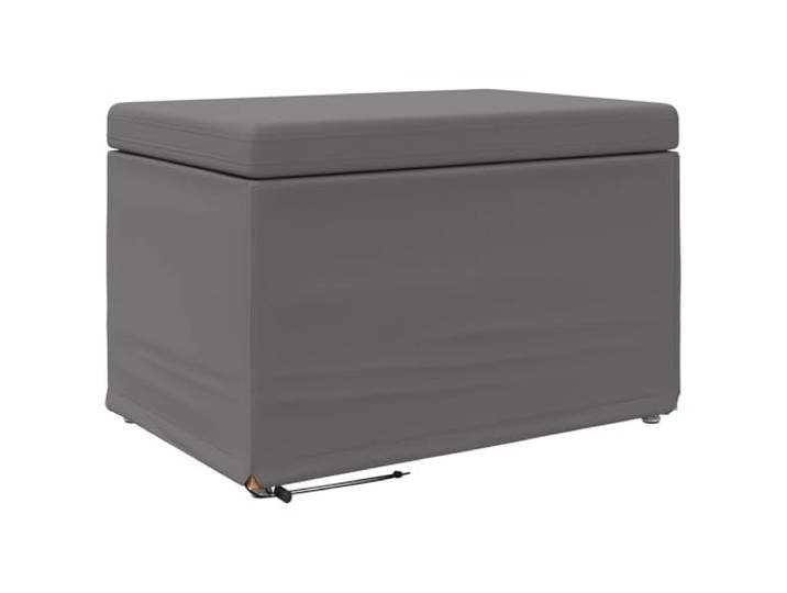 Makastle Hocker Grau 61 x 41 x 40 cm Kunstleder und Engineering Holz