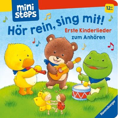 ministeps: Hör rein, sing mit! Erste Kinderlieder zum Anhören, Gebundene Ausgabe von Volksgut, Ravensburger Verlag GmbH, 978-3-473-31993-0