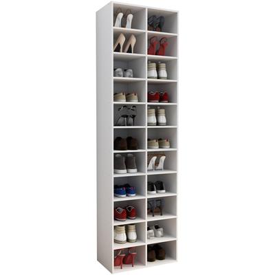 Schuhregal VCM "Holz Regal Schuhschrank Schuhregal Hinsol XL", weiß, B:52cm T:30cm, Regale, Schuhregal