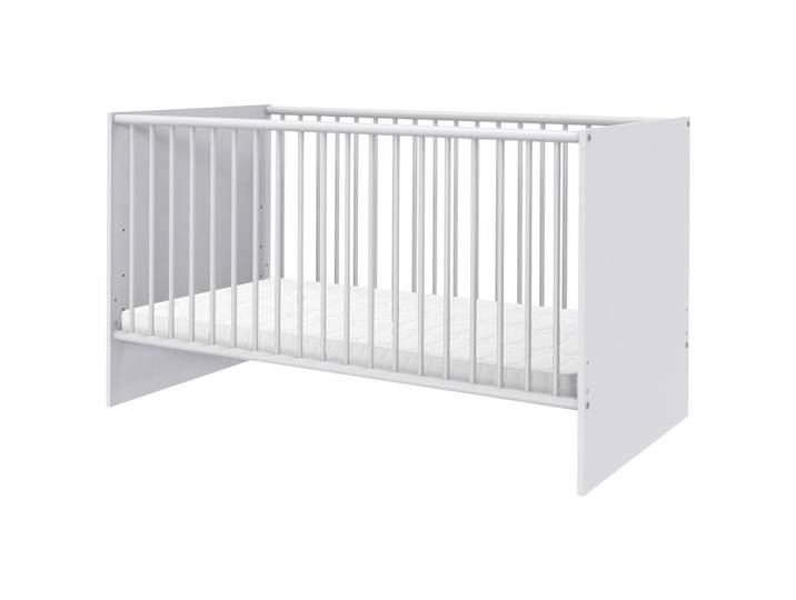 Mid.you Gitterbett, Weiß, 70x140 cm, BQ - Bündnis für Qualität, Made in Germany, DIN EN ISO 9001, zum Juniorbett umbaubar, Babymöbel, Babybetten, Gitterbett