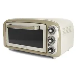 Ariete 979CR Mini-Backofen Vintage cream 18 L mit Ober- und Unterhitze im Retrolook, 1380 Watt