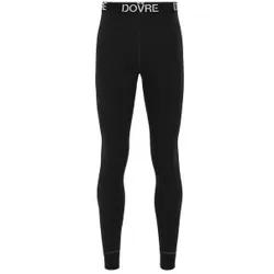 Dovre Organic Wool Long Johns Schwarz Merinowolle Small Herren