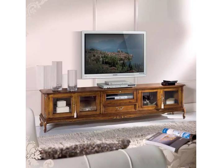 Xlmoebel Lowboard Exklusiver TV-Ständer aus luxuriösem Holz im klassischen Stil (TV-Ständer, 1 St., TV-Ständer), Hergestellt in Europa