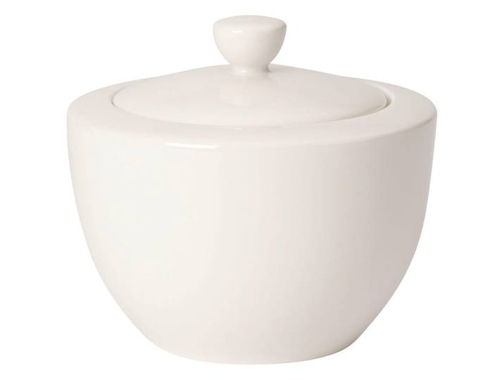 Villeroy & Boch Zuckerdose For Me, Weiß, Keramik, rund, Küchenzubehör, Vorratsbehälter, Zuckerdosen