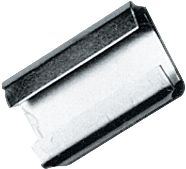Agrafe de fermeture l.19 mmxL28 mm pour ruban d'emballage en acier de 19 mm ; Banholzer & Wenz (17361)