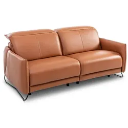 SeDona relax Sofa Vitone Leder Braun Cognac