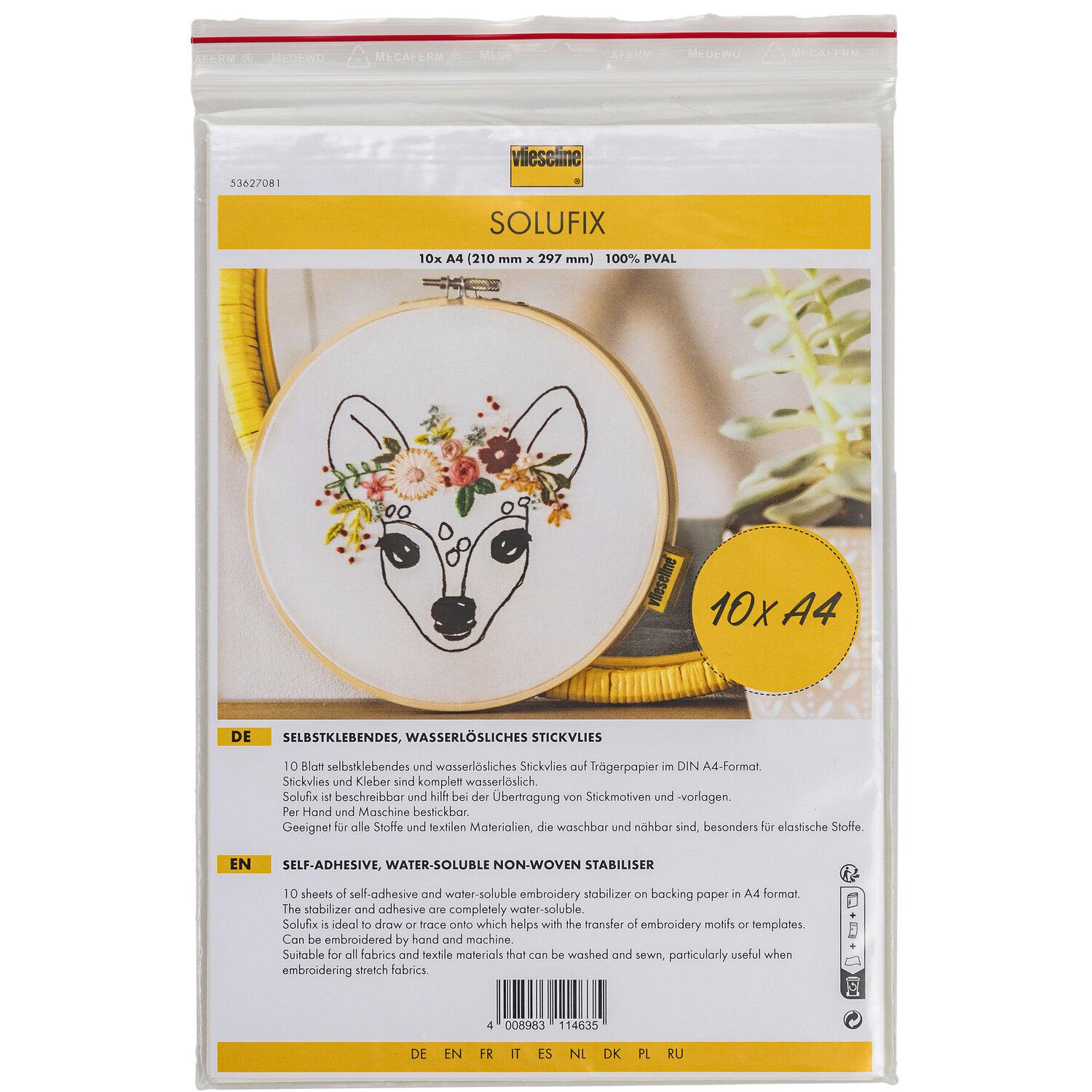Vlieseline ® Solufix SB 10 Blatt DIN A4, weiß