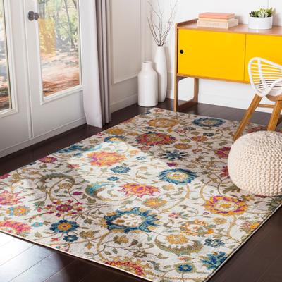 Livabliss "Teagan Vintage Floral Area Rug - 2' 7"" x 7' 3"""