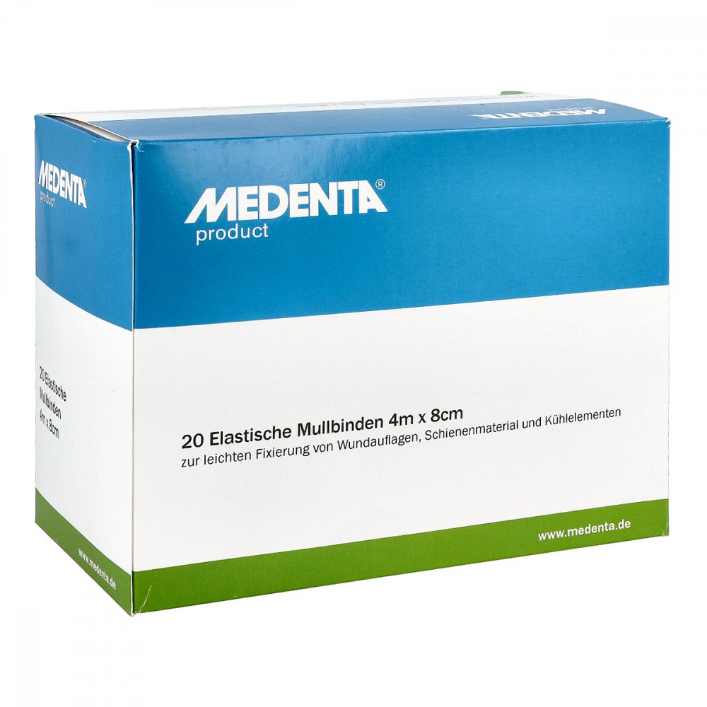 MEDENTA GmbH Mullbinden elastisch 4mx8cm 06962088