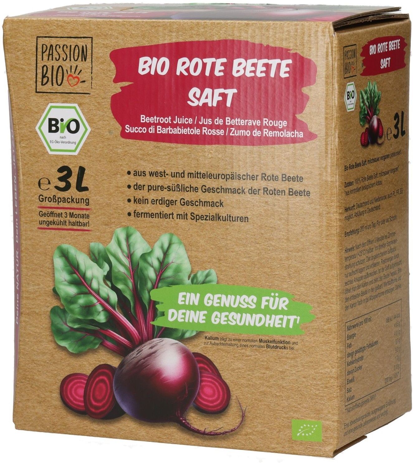 No Brand Rote Beete Saft 3l BiB Bio 3 l