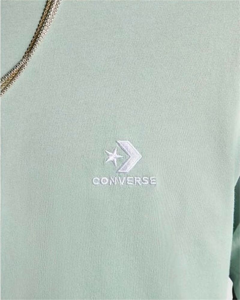 Camiseta Converse De Manga Corta Para Unisex Azul M Mujer