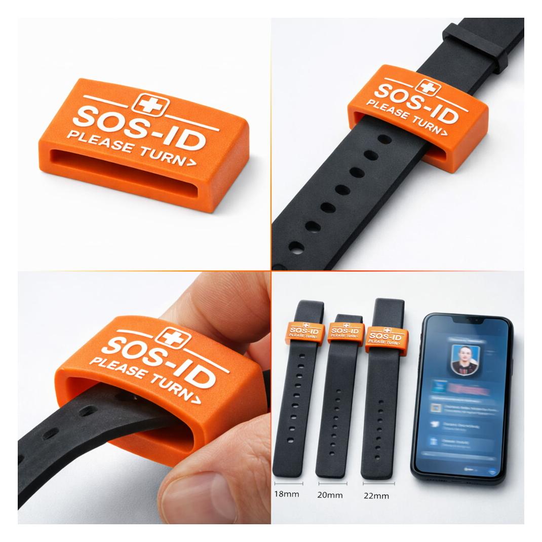 L+D SOS-ID-Armbandschlaufe rot (8041)