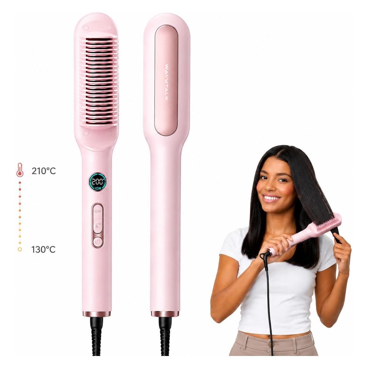 Wavytalk Haarstyling-Kamm "Sleek Sweep" in Rosa (Wavytalk-3877)