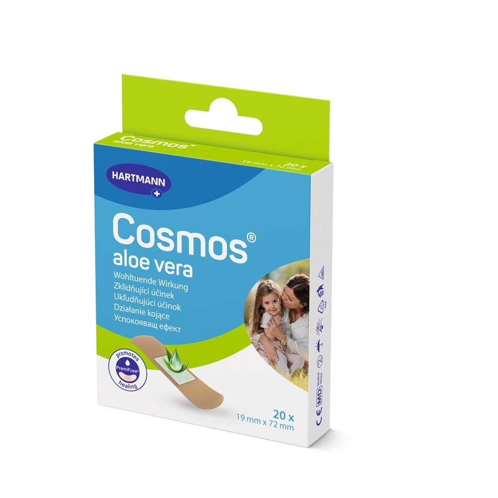 Cosmos Aloe Vera Pflaster 1,9x7,2 cm 20 St
