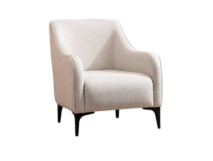 Fauteuil de salon tissu sable moderne