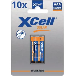 20x XCell Solar Akkus X550AAA Micro Ni-MH 1,2V 550mAh (10x 2er Blister)