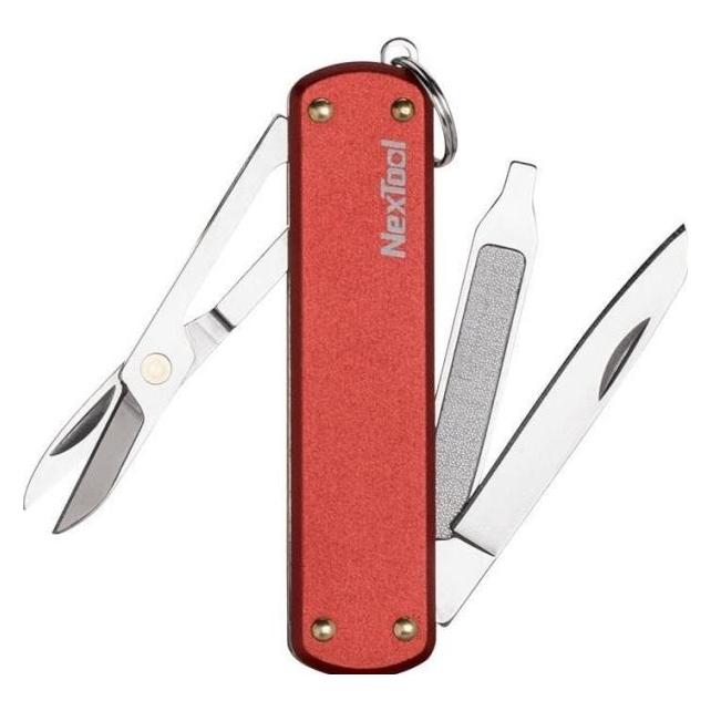 NexTool Multifunctional mini pocket knife NE0142 ( red ) (5 Funktionen) (NE0142)