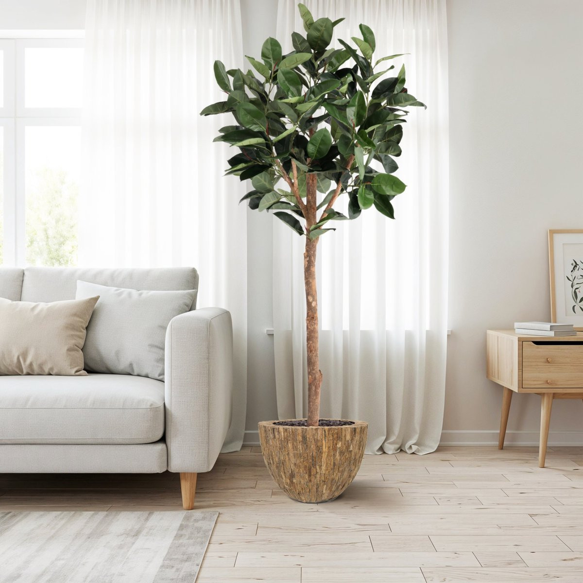 Maxifleur Ficus Elastica Robusta Kunstboom Deluxe 230 cm