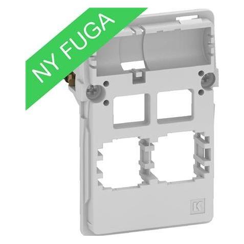 LK FUGA Dataudtag for 2x Actassi RJ45, 112 modul, indsats (588D0032)
