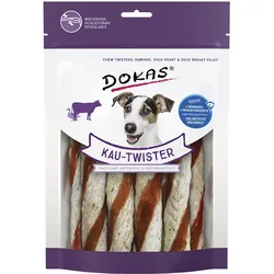 Dokas Kau-Twister Rinderhaut/Entenherz & Entenbrust 1x200 g