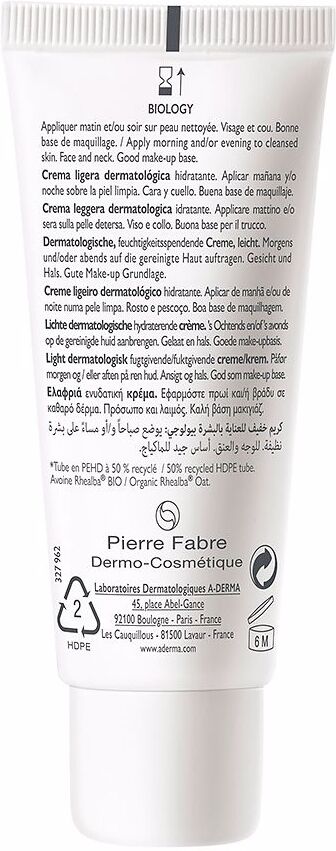 A-Derma Biologie crème hydratante légère 40 ml