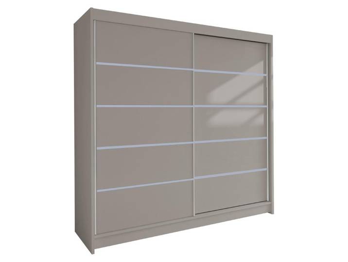 MIRJAN24 Schiebetürenschrank Talin IV, Stilvoll Schlafzimmer Kleiderschrank (Farbe: Cashmere, ohne Beleuchtung)